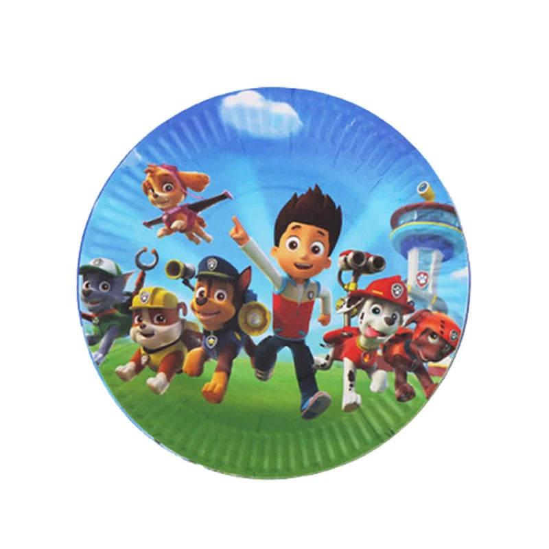 PAW Patrol – décoration de fête d'anniversaire, ensemble de ballons, vaisselle jetable, fournitures pour événements pour enfants, bannière, cadeau d'arrière-plan, nouvelle Version