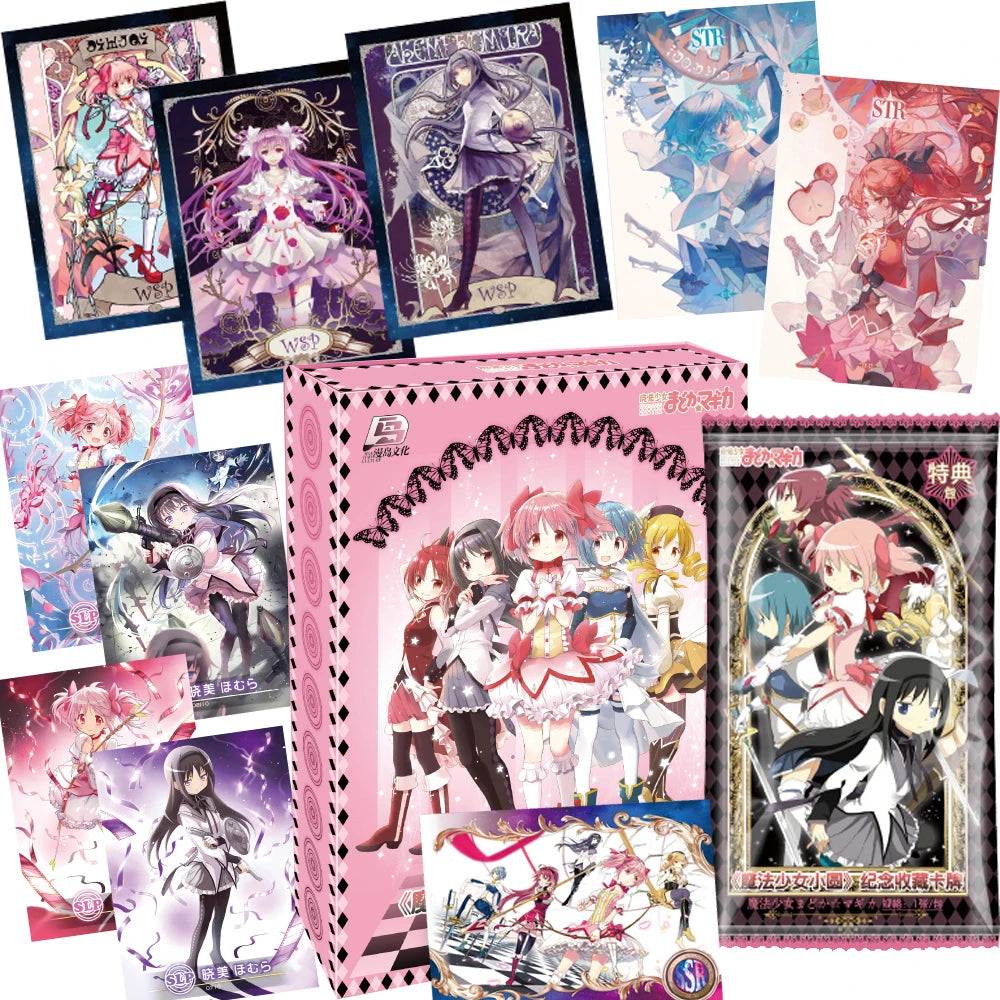 Boîte de boosters de cartes à collectionner Puella Magi Madoka Magica, TCG d'anime premium avec les personnages Madoka, Homura et les filles magiques