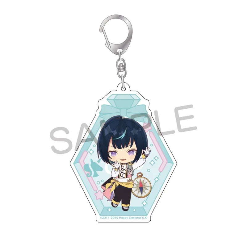 Ensemble Stars! Pendentif porte-clés en acrylique, version bouteille à message, pour sac, voiture, téléphone portable, cadeau pour amis et festivals