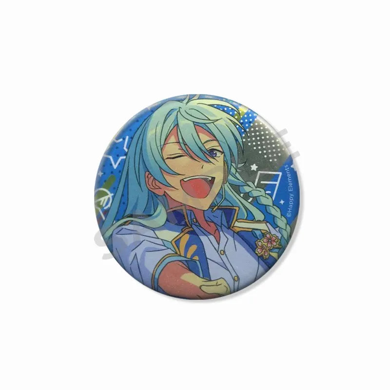 Ensemble étoiles Wataru Hibiki Badge mignon dessin animé idole broche bricolage Itbag vêtements chapeau accessoires Anime périphérique cadeau de collection