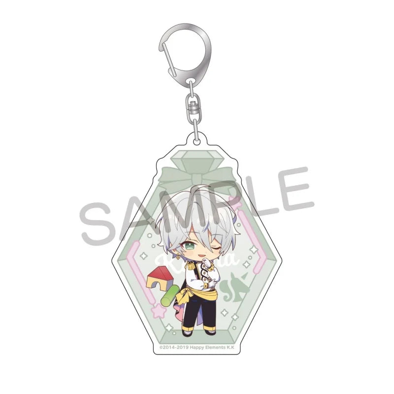 Ensemble Stars! Pendentif porte-clés en acrylique, version bouteille à message, pour sac, voiture, téléphone portable, cadeau pour amis et festivals