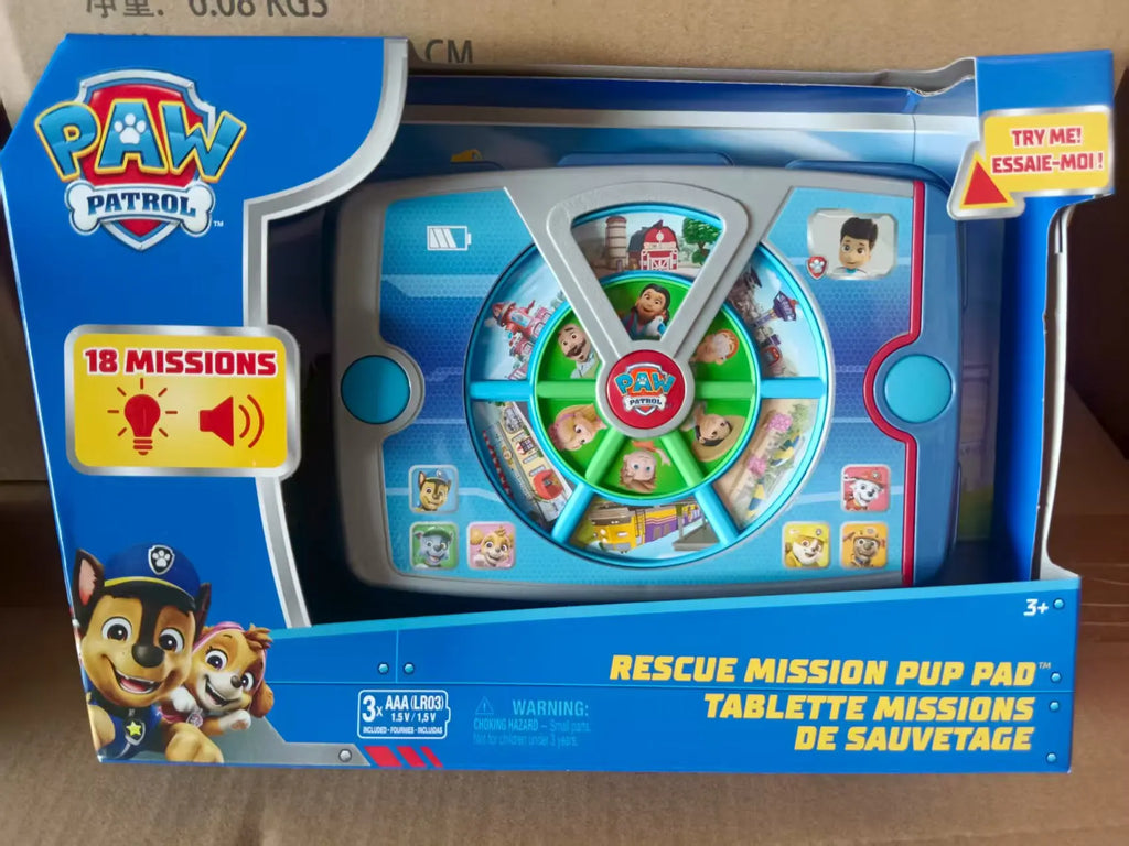 Jouet interactif Original PAW Patrol Rescue Mission Pup Pad avec lumières sons et musique, jeu de simulation, jouets pour enfants pour garçons et filles