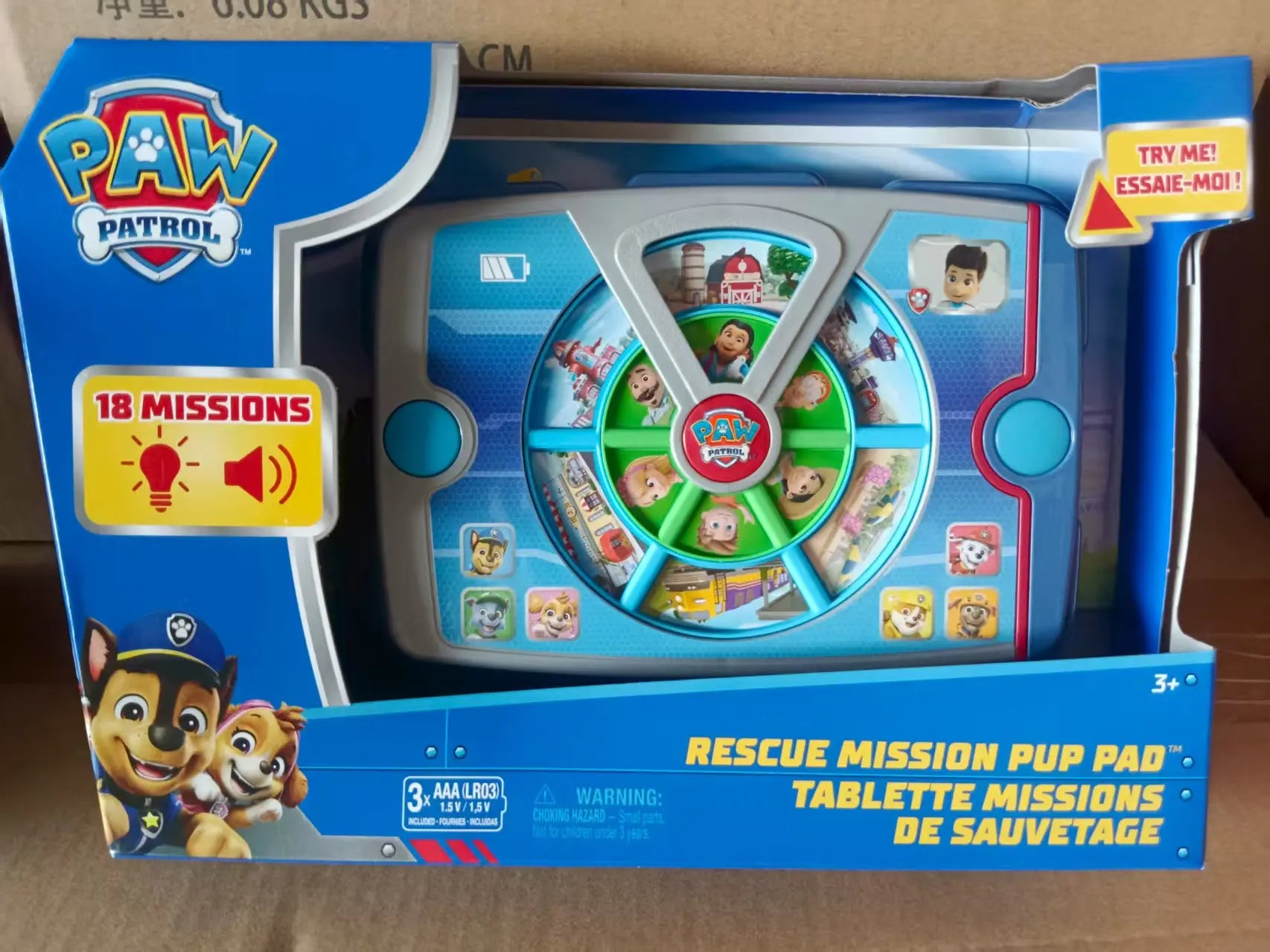 Jouet interactif Original PAW Patrol Rescue Mission Pup Pad avec lumières sons et musique, jeu de simulation, jouets pour enfants pour garçons et filles