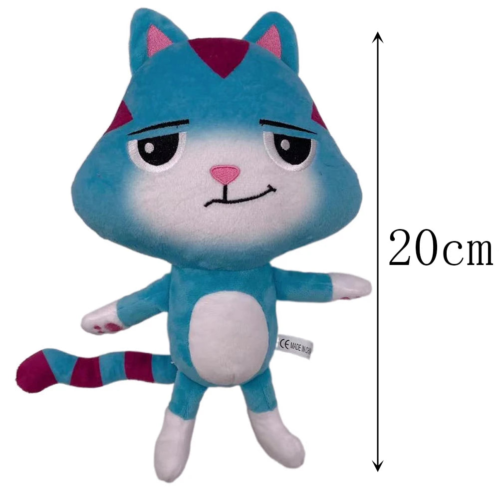Nouveau Gabbys maison de poupée en peluche Mercat dessin animé animaux en peluche chat souriant voiture chat câlin Gaby fille cadeau d'anniversaire