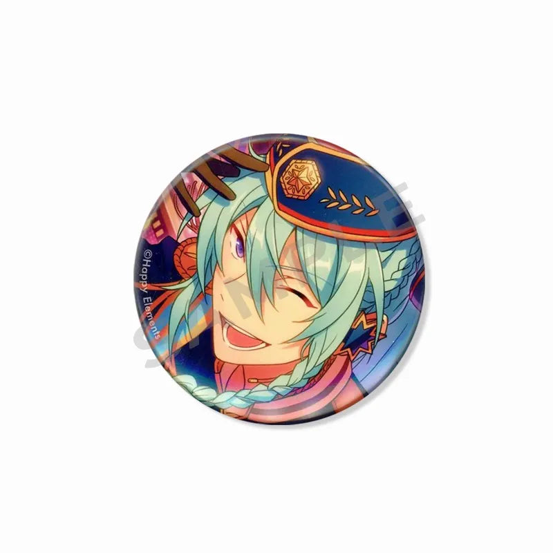 Ensemble étoiles Wataru Hibiki Badge mignon dessin animé idole broche bricolage Itbag vêtements chapeau accessoires Anime périphérique cadeau de collection