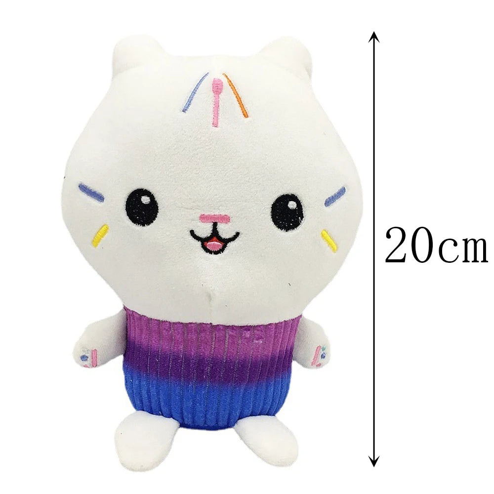 Nouveau Gabbys maison de poupée en peluche Mercat dessin animé animaux en peluche chat souriant voiture chat câlin Gaby fille cadeau d'anniversaire