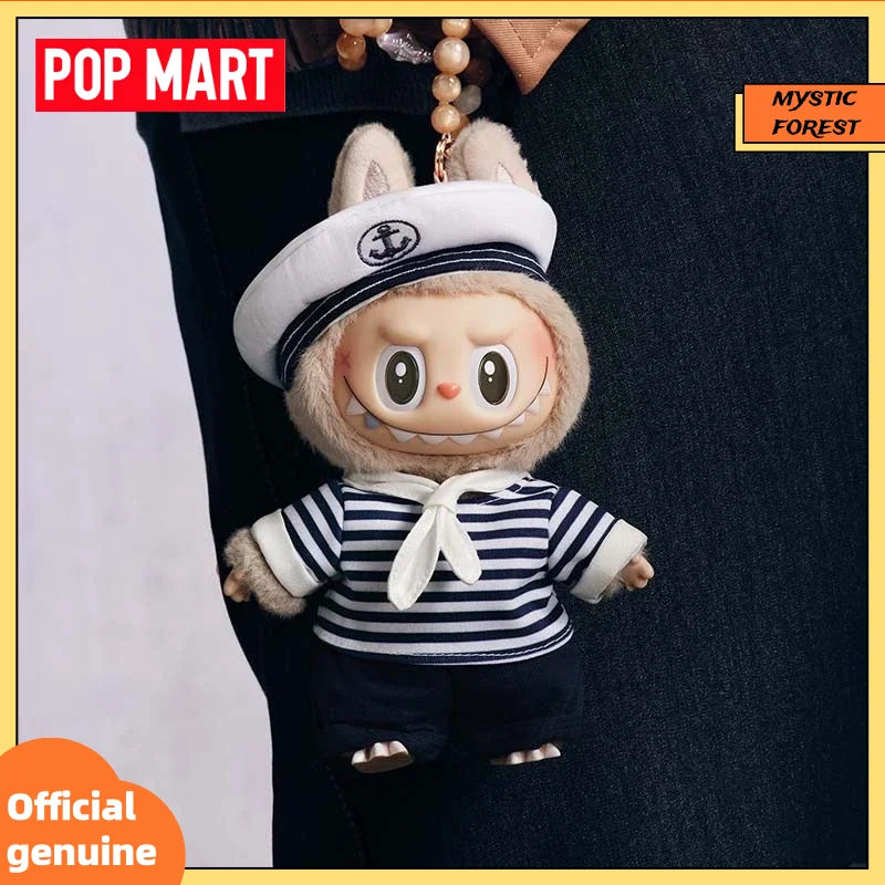 POP MART LABUBU Nouvelle Série Flying LABUBU Peluche Vinyle Labubu Capitaine Marin Sirène Carte Suspendue Objets de Collection Cadeau Fille