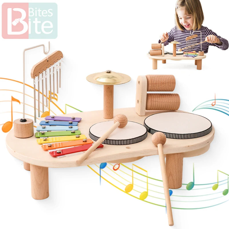 Xylophone Montessori en Bois pour Bébé – Jouet Musical Éducatif et Éveil Sensoriel
