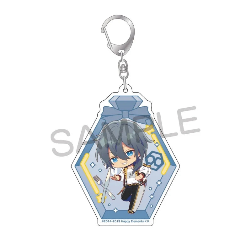 Ensemble Stars! Pendentif porte-clés en acrylique, version bouteille à message, pour sac, voiture, téléphone portable, cadeau pour amis et festivals