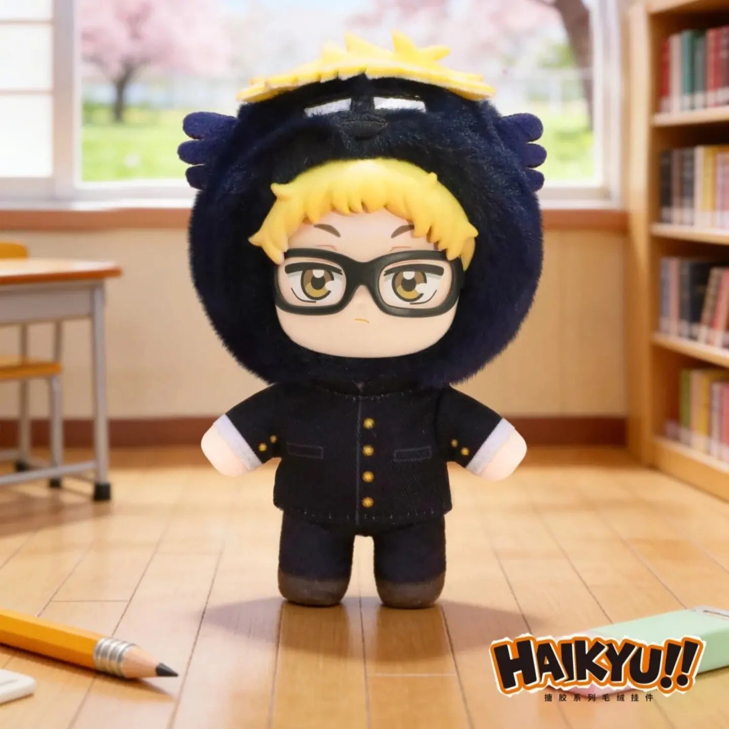 En stock, authentique EAKi Haikyuu !! Boîte mystère en peluche Mascotte, Porte-clés pendentif en vinyle doux et mignon, Cadeau de collection Hinata Shoyo