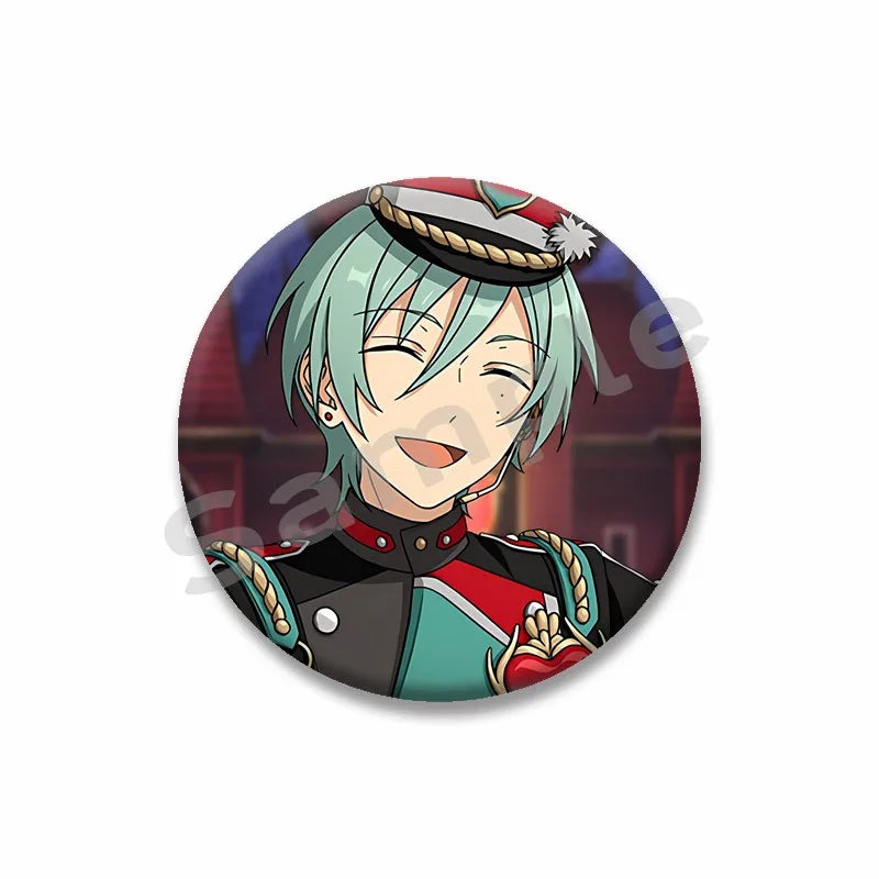 Ensemble étoiles Anime broche sur sac à dos dessin animé rôle Tatsumi Kazehaya Eichi Tenshouin Badge pour vêtements bijoux cadeau pour amis