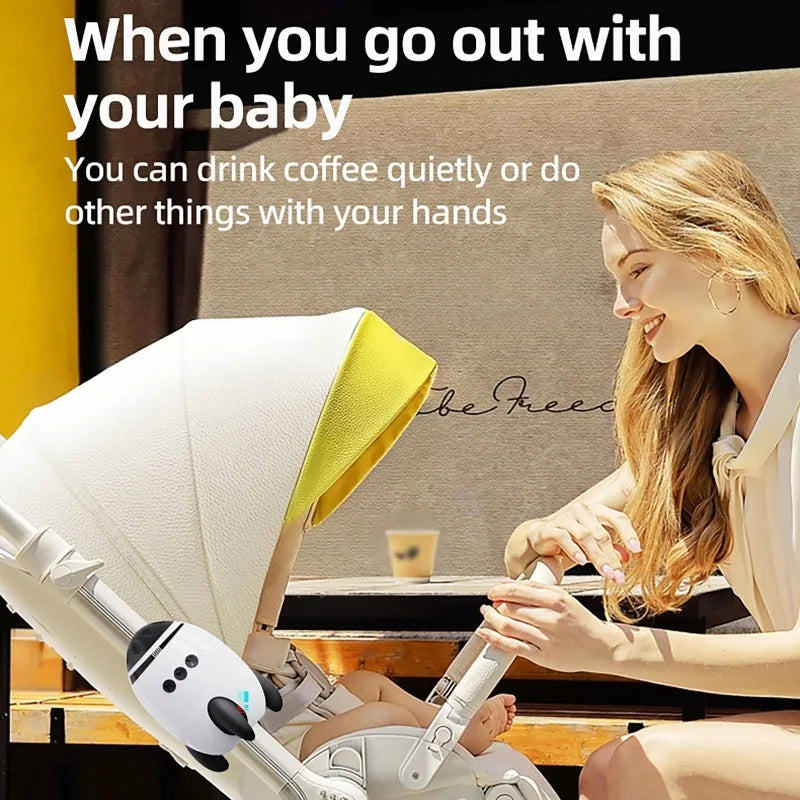 Dispositif Apaisant Portable pour Bébé – Balanceur de Poussette Bluetooth Rechargeable USB-C