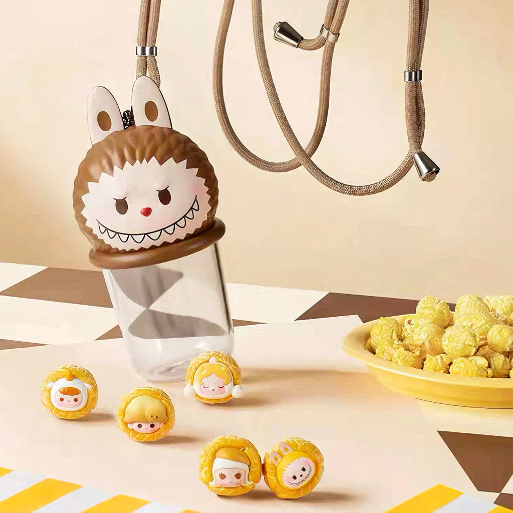 POP MART labubu Park – mini figurine originale, édition limitée, série pop-corn, jouets d'action, cadeau d'anniversaire Surprise