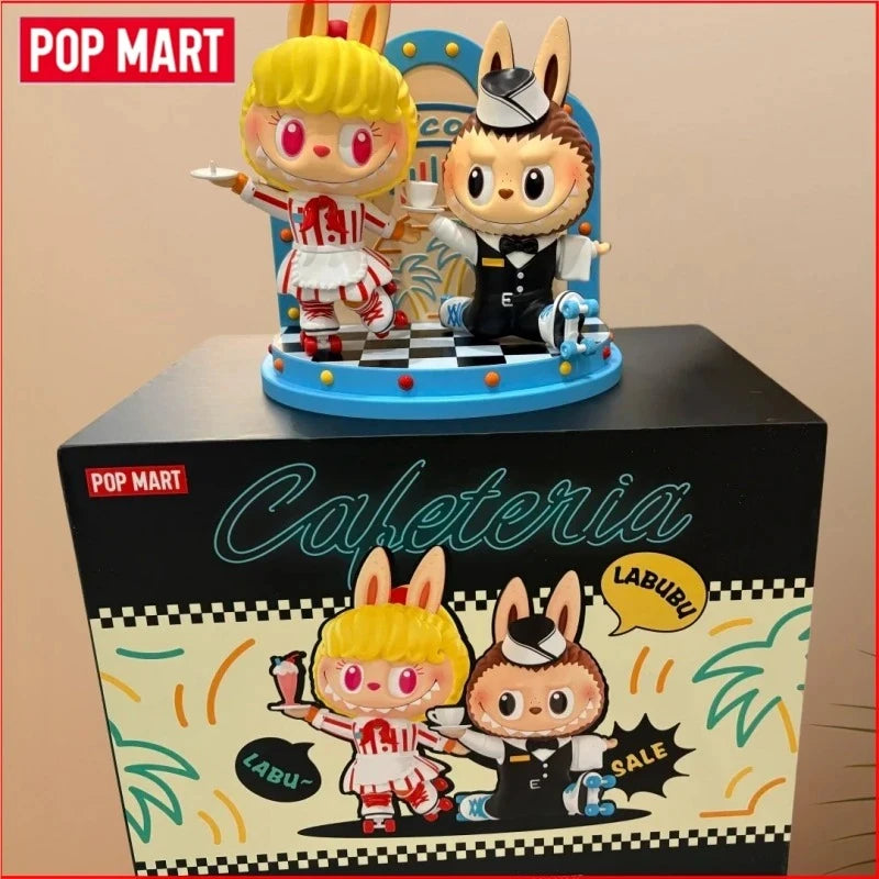 POP MART LABUBU Collection Limitée Elevator Début de la Série Field Trip Bob l'éponge Skateboard Sweet Clown