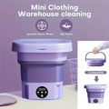 Petite Machine à laver pliable Portable 8l, avec sèche-linge rotatif, pour chaussettes, sous-vêtements, culottes, Mini Machine à laver domestique