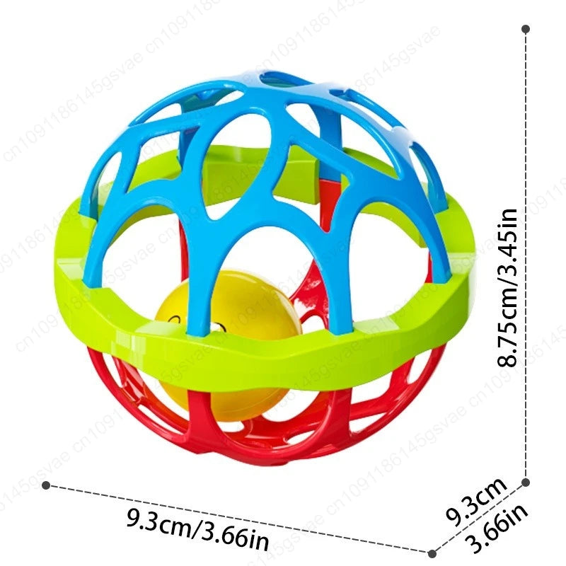 Lot de 2 Hochets Sensoriels Montessori pour Bébé 0-12 Mois – Jouets d’Éveil et de Motricité
