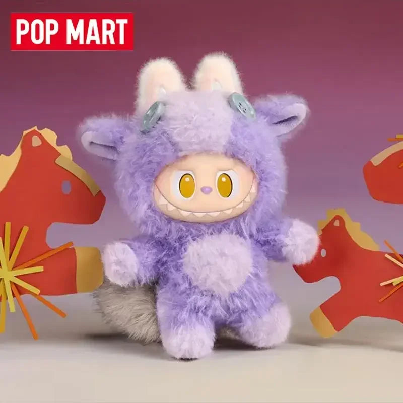 POP MART – pendentif en peluche en vinyle, série Have A Good Run, boîte aveugle, jouet mystère, Figurine, décoration de maison, ornement, véritable sac de devinettes
