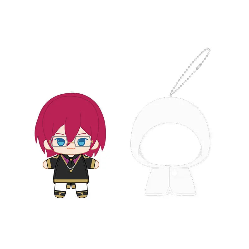 Ensemble Stars!! 2 Poupées à doigts en peluche douce style imperméable, porte-clés et pendentifs de sac, figurines mignonnes, jouets d'anime et de jeu, poupées de collection