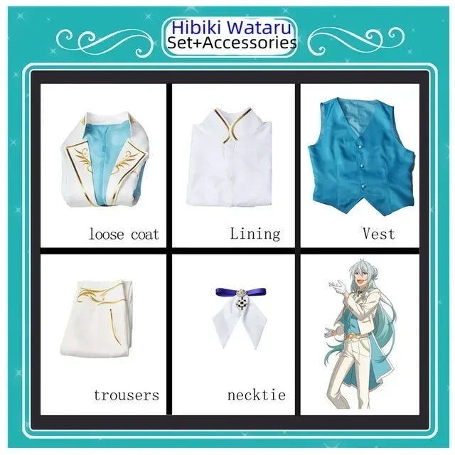 Anime Ensemble étoiles équipe Fine Tenshouin Eichi Hibiki Wataru Fushimi Yuzuru Tori Himemiya Cosplay Costume pour unisexe